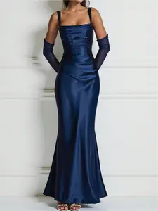 Elegant, romantic, and glamorous women's fitted mermaid-style party dress, perfect for banquets, weddings, and proms.