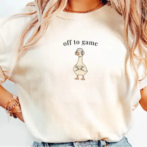 Funny Gamer Goose Shirt, Gaming Shirt, Gamer Gift, Gamer Mothers Day Gift, Gamer
