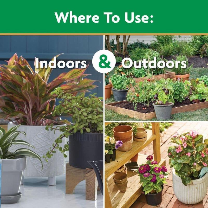 Moisture Control Potting Mix & All Purpose Plant Food - Protects Against Over & Underwatering - Grows Bigger Plants