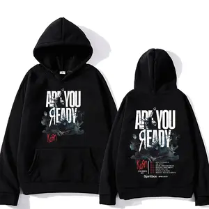 Kornband Fashion Hoodies Rock Band Latin America 2026 Tour Pullovers Men's Metal Gothic Vintage Sweatshirt Female Punk Hoody Y2K 8AS