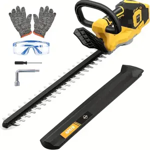 ELECMAPS Wireless Electric Hedge Trimmer, Powerful And Lightweight, Brushless Motor 20-inch Electric Shrub Edge Trimmer, Suitable For Garden Patio Bush And Branch Trimming As Well As Indoor Plant Maintenance