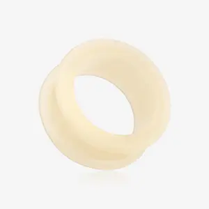 A Pair of Flexible Silicone Double Flared Ear Gauge Tunnel Plug