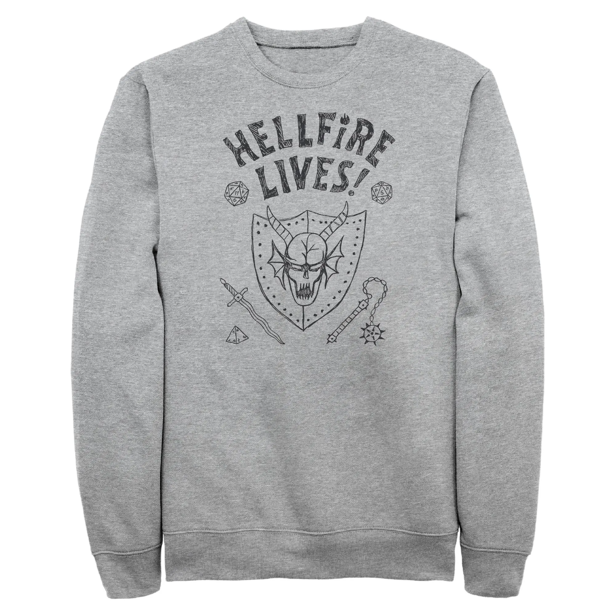 Mens Stranger Things Hellfire Lives Sweatshirt