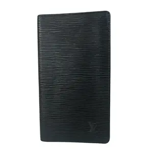Pre-owned Louis Vuitton Leather Small Leather Goods Epi Black Long Wallet 201 3