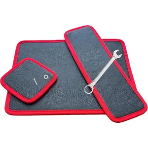 3-  Tool Set, Flexible  Mat & Tray Holder with  Grip, Non-Slip PVC Organizer for Screws, Wrenches, Garage Workshop & Auto Repair Tools(12.5x9.6/12.5x4.1/4.6x4.6in)