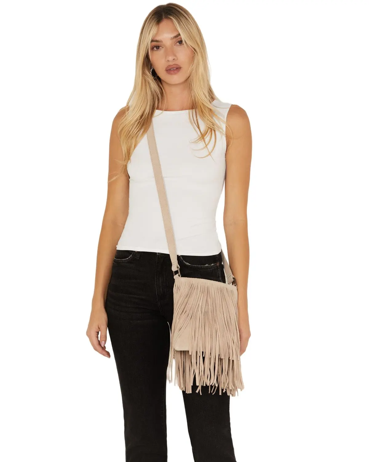 Idyllwind Women's Women'S Camarillo Fringe Suede Crossbody Bag - Iwaho24hb9-Snd