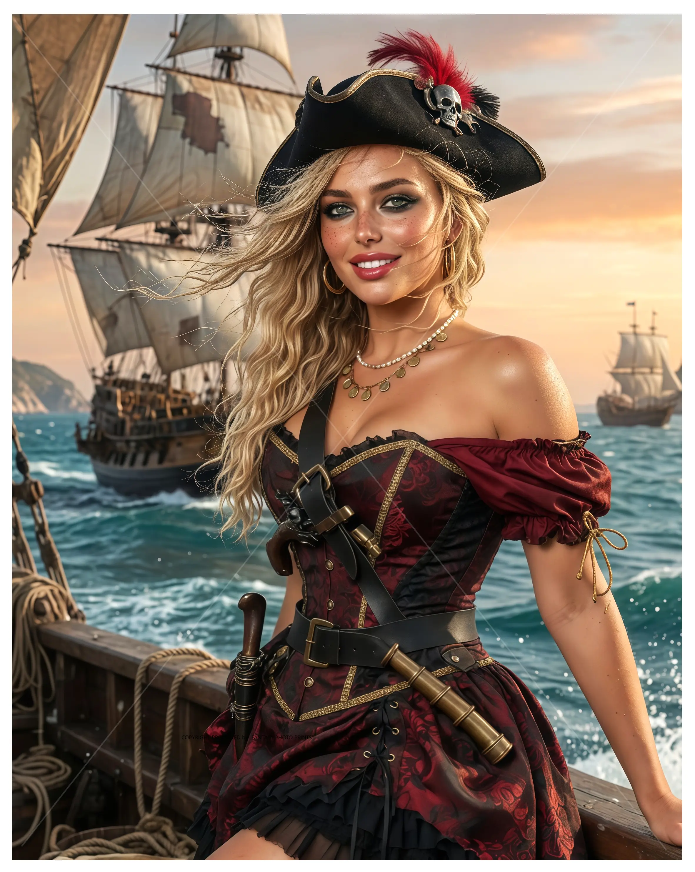 8x10 Photo Art Print Photograph Semi-Gloss Beautiful Female Portrait Fantasy Artwork #95646