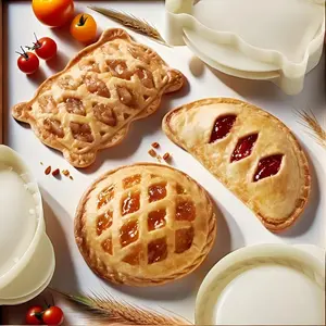 3pcs Autumn Thanksgiving Handmade Pie Mold Classic Style Pie Mold