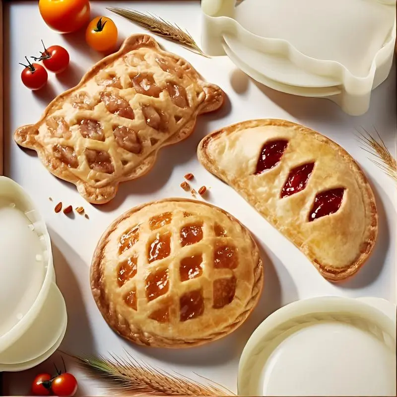 3pcs Autumn Thanksgiving Handmade Pie Mold Classic Style Pie Mold