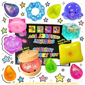 12 pieces/set - New and Novelty Blind Boxes with Various Designs, Rich Texture, Adorable, Slow-Resilience Toys, Soft Touch, Sensory Pressure Squeeze Toys, Anxiety Relief, Creative, Stress-Relieving Toys, Perfect Holiday Party Gifts