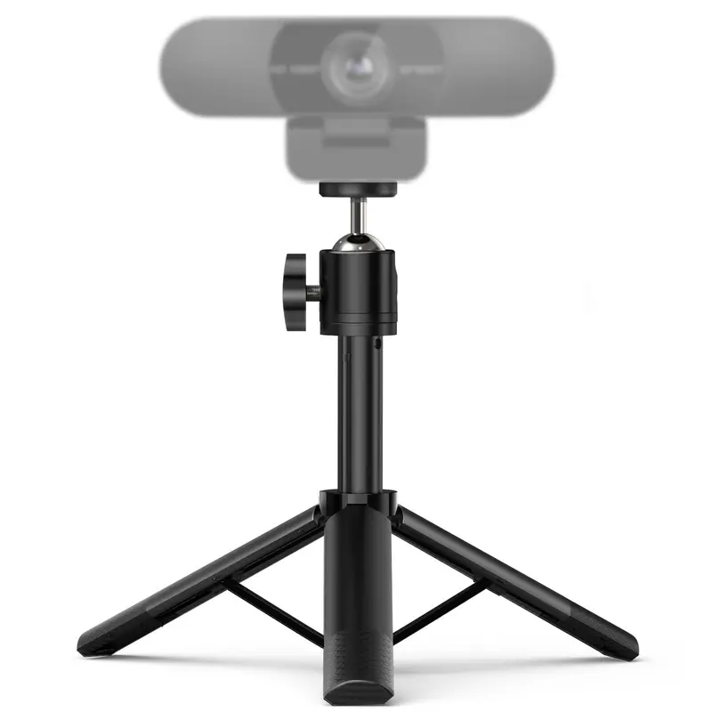 EMEET Aluminum Adjustable Height Portable Tripod - Camera Support Stand & Monopod, Smartphone, Vlogging Equipment, Vlogging Camera Accessory - Desktop Mount for Content Creators, Back to School