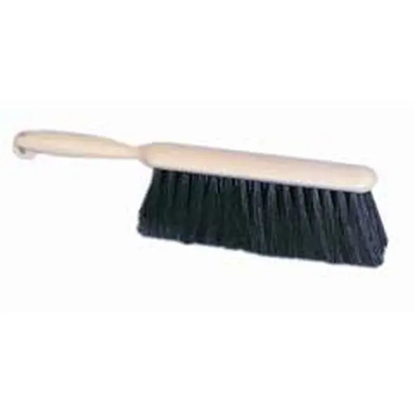 Black 13 in. Plastic Polypropylene Counter Brush, 13" Foam Plastic Block - All Around Counter Cleaning Tool with Bi-Directional Hanging Hole for Home Care Dusting