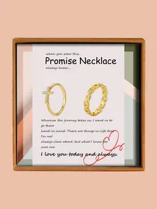 Women's Elegant Rhinestone Decorated Chain & Cross Design Ring Set, Exquisite Trendy Ring Set, Fashionable Jewelry for Women As Gift