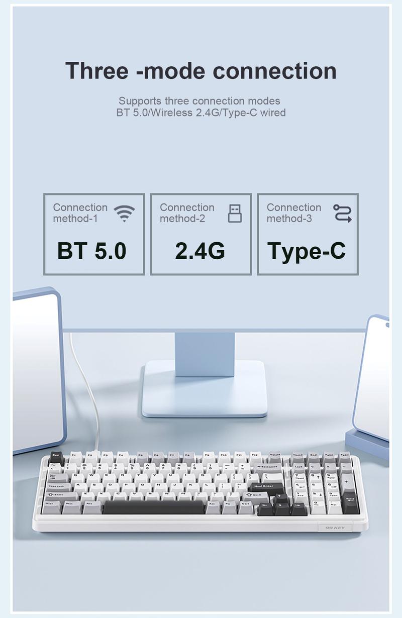 AULA F99 Wireless Mechanical Gaming Keyboard, Numpad Tri-Mode BT5.0/2.4GHz/USB-C Gasket Hot Swappable Custom, Pre-lubed Linear Switches,RGB Backlit Keyboard for PC/Tablet/Xbox/PS5,Office Computer Accessories CreamyKeyboards TikTokShopfalldealsforyou