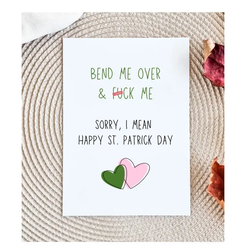 Dirty St. Patrick's Day Card | Funny Saint Patrick's Day Card | Personalized Gift for Husband