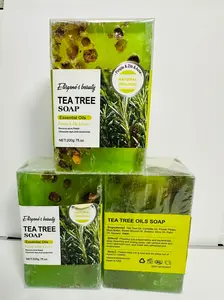 Eliszene’s Beauty Tea Tree Acne Soap – Handmade Anti-Bacterial Cleanser for Face & Body (3 x 200g)