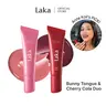 [Laka] Fruity Lip Glotioner – Peptide Lip Color Serum & Gloss with Juicy Color, Moisturizing Care and High Shine, Donut-Shaped Jelly Tip for Easy Application