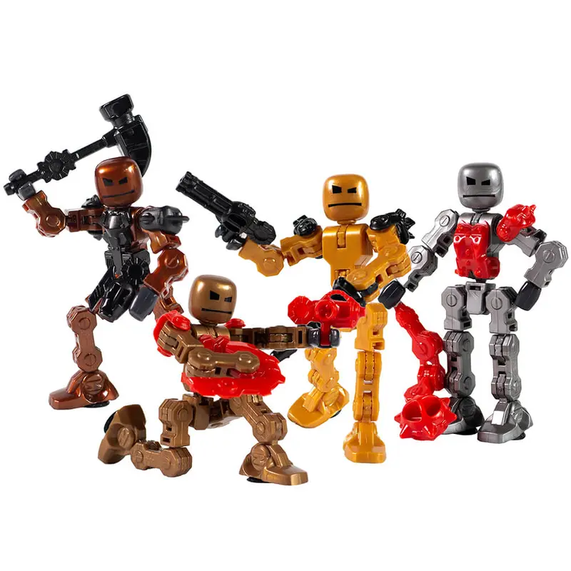 Zing StikBot Crazy Faces 3 Pezzi – Action Figure Con Ventose Per Stop-Motion, Giocattolo STEAM 4+ Anni - 2