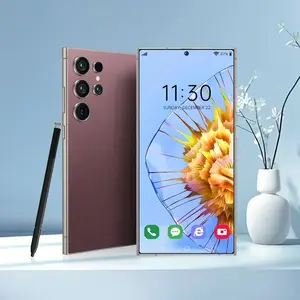 EET S25 Ultra Unlocked 5G Smartphone, 12GB+512GB, 6800mAh Battery, Fast Charging Capability, Android 14 System, 108MP+48MP Camera, Face & Fingerprint Unlock | Dual SIM | Autofocus | Built-in Pen |