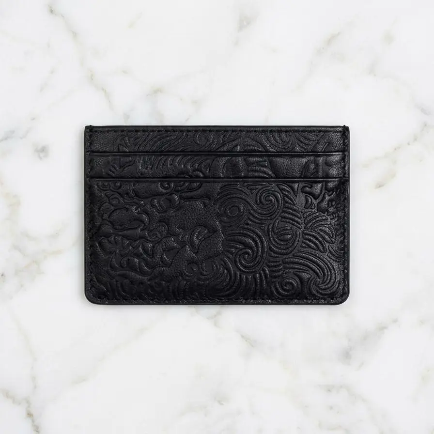 Luxury Lion Embedded Card Holder - Available in White and Black