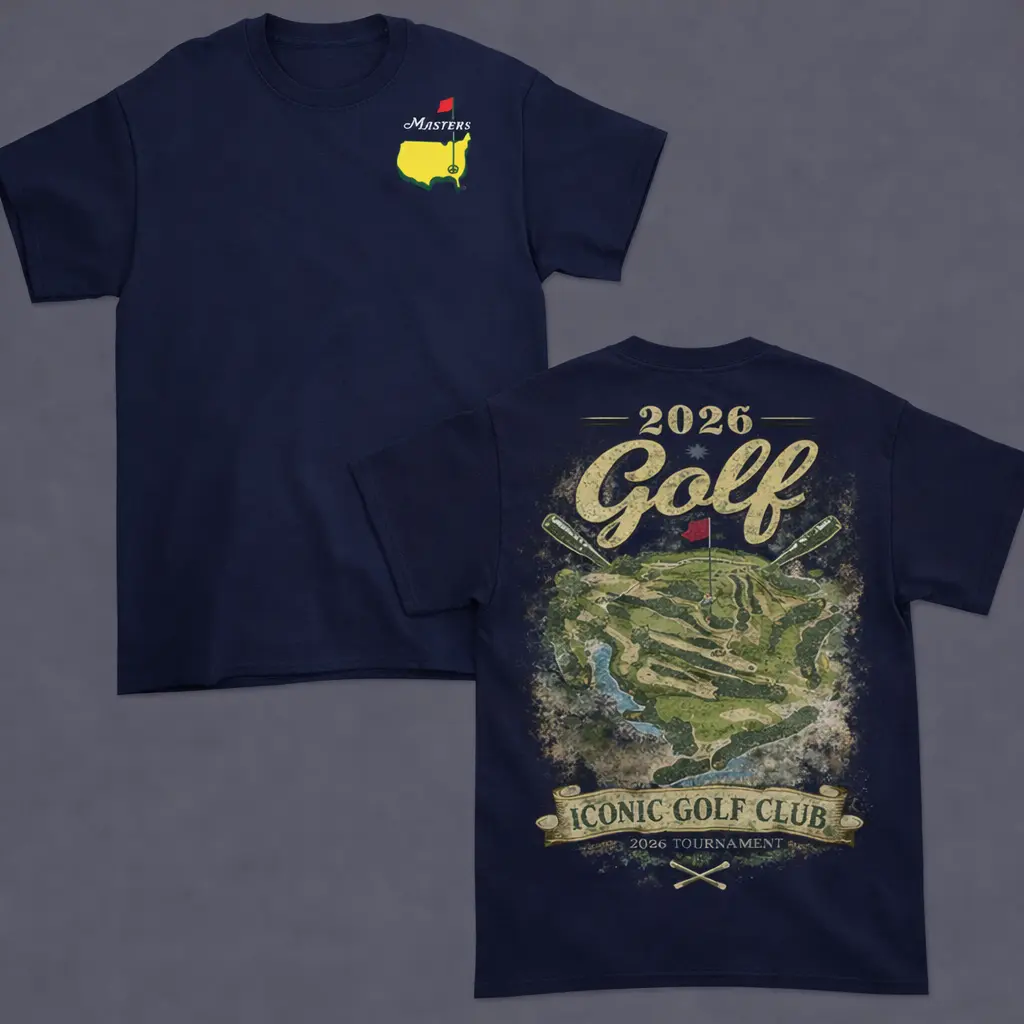 Masters Golf 2026 Shirt – Golf Course Graphic Tee – 2026 Vintage