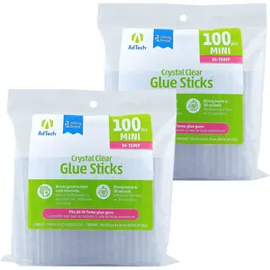 High Temp Mini, 4-Inch, 200-Count (2-Pack)| Bond for Crafting, DIY & Repairs| Works with Hi-Temp Mini Glue Guns| the USA