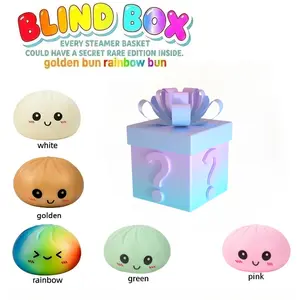 Expressive Big Dumpling Squishy - Blind Box, Mysecret Bun Fidget Toy, Soft TPR Material, Stress Relief, Unboxing Surprise,rare squishy Random Style per Pack.Perfect for graduation,Easter gifts, suitable for children to exchange gifts