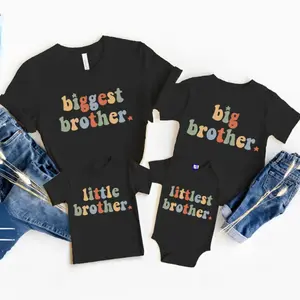 Big Brother Shirt, Biggest Brother Shirt, Little Brother Tee, Littlest Brother Tee, Matching Kids Shirt, Gift For Daughter, Gift For Son, Top Trending