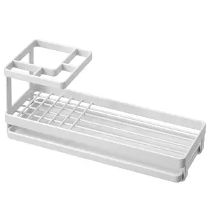 KCALEFV Suction Wire Organizer: Anti-Rust Metal Bathroom Counter & Sink Storage with Drainage - Holds Mouthwash, Fits Electric & Regular Toothbrushes - 2 Color Options - Gifts for Mom