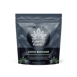 Coco Biochar Soil Super Ingredient for Indoor & Outdoor Plants, 4 Quart (1 Gallon) Resealable Bag