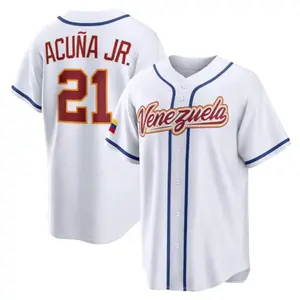 Ronald Acuña Jr. Jersey,Venezuela 2026 World Baseball Classic,White Limited Stitched Shirt