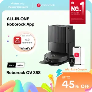 [SaleLink] Roborock Qrevo Series Robot Vacuum and Mop, 10,000Pa suction, Self-Drying, Auto Mop Washing, Self-Emptying & Refilling, 10mm Mop Lifting, Smart Obstacle Avoidance (QV 35S) #DealsForYouDays #fathersdaygift