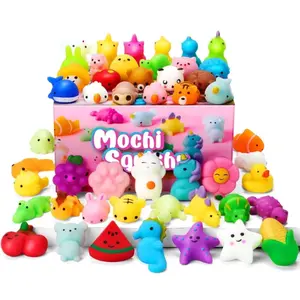25-Pack Mochi Squishy Toys Set – Mini Kawaii Squishies for Kids, Stress Relief Fidget Toys, Party Favors, Goodie Bag Fillers, Birthday Gifts & Classroom Prizes