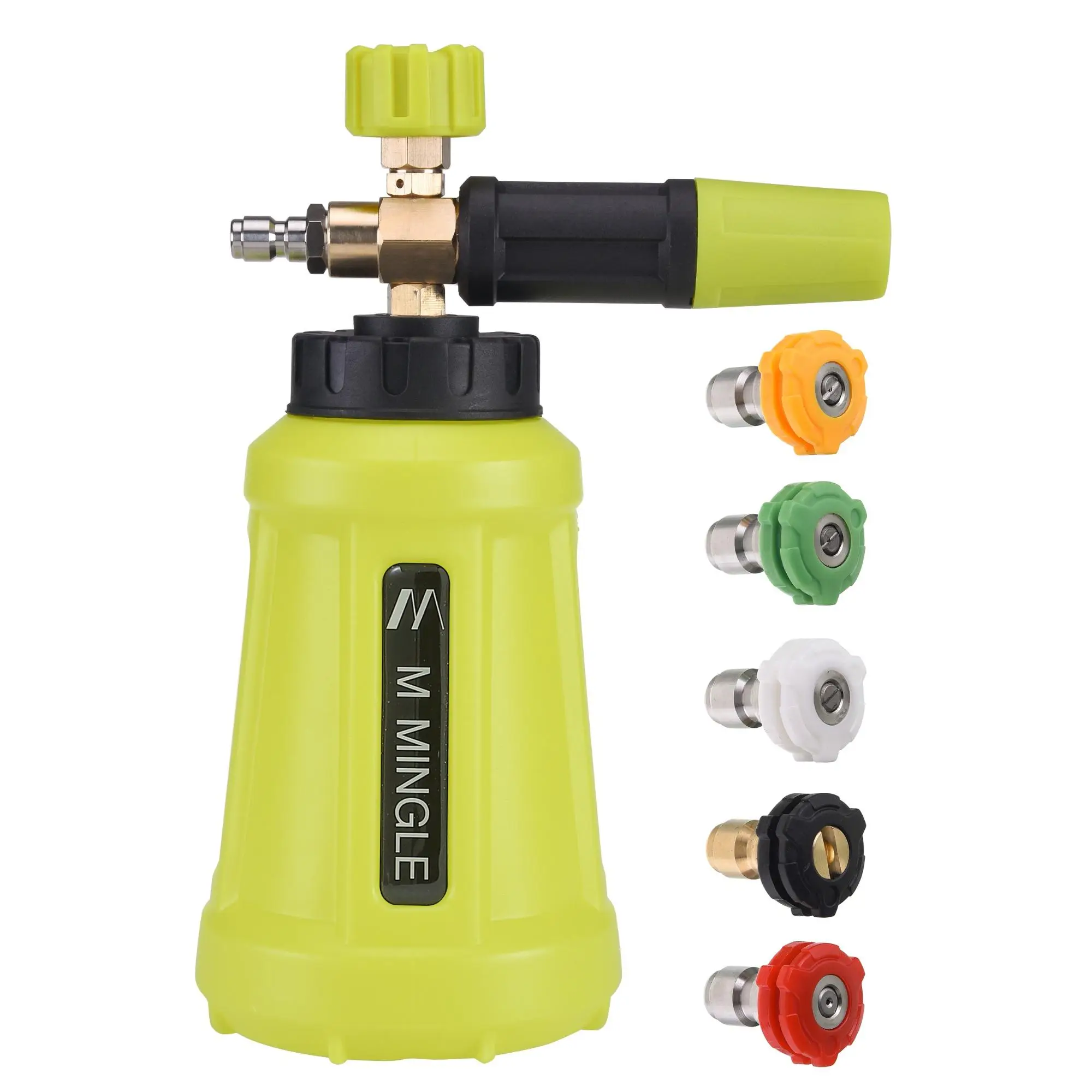 1/4 Inch Quick Connector Car Foam Sprayer, High Pressure Car Foam Sprayer with 5 Nozzle Tips, Car Foam Sprayer for Pressure Washer, Car Wash Accessori