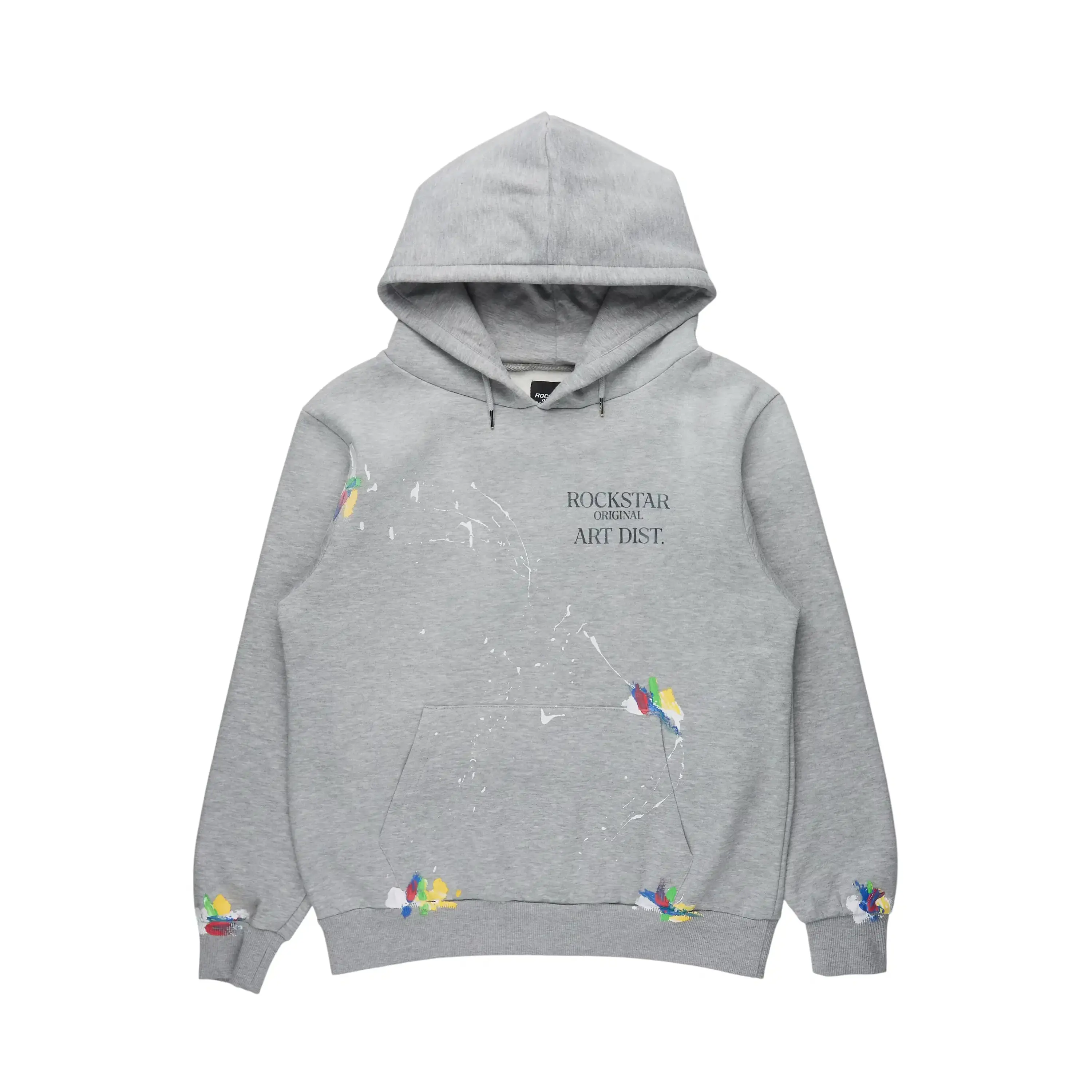 Rockstar Art Dist. Heather Grey Graphic Hoodie Rockstar Art Dist. Heather Grey Graphic Hoodie