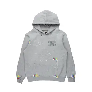 Rockstar Art Dist. Heather Grey Graphic Hoodie