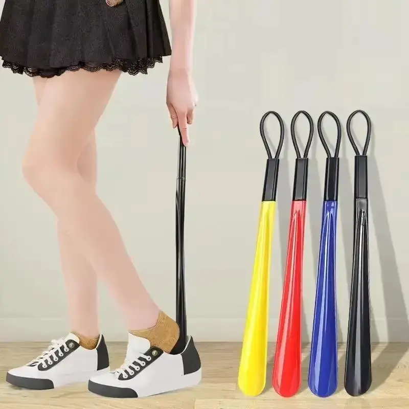 1pc Extra-Long Flexible Plastic Shoe Horn - Durable Shoe Assistant for Pregnant Women (No Bending Required)
