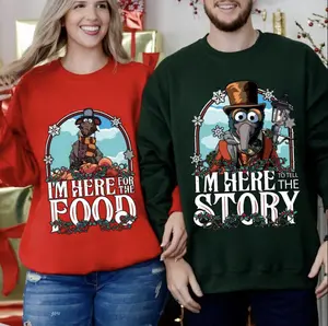 [Couple Shirt] Muppet Christmas Carol Couple Shirt, Rizzo And Gonzo Shirt, Muppet Matching Tee Shirt, Xmas Gift For Lovers, Cozy Gift for Her And Him, Full Size, Full Color