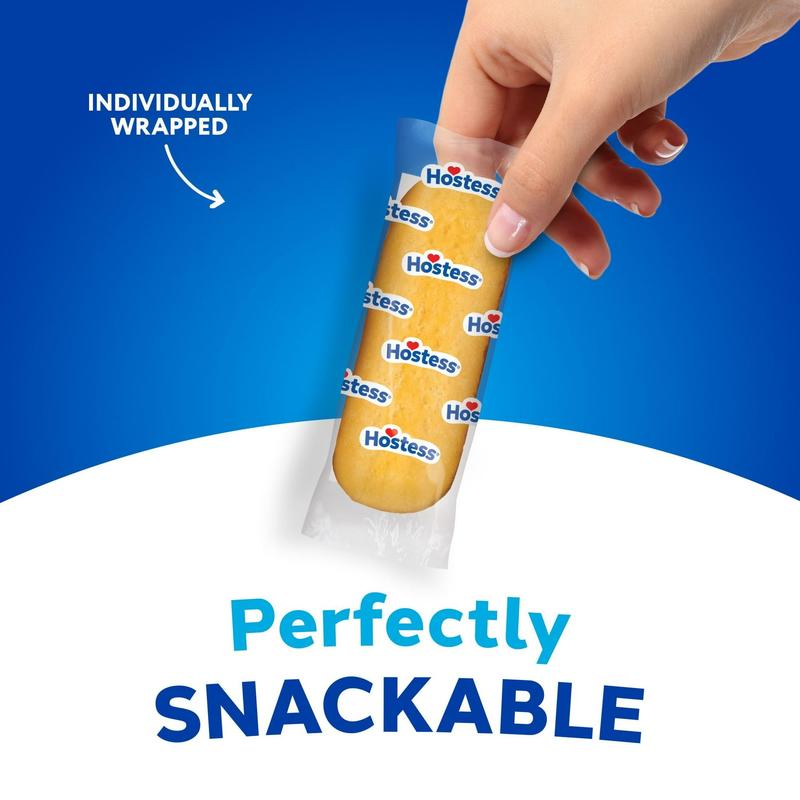 Hostess Twinkies Snack Cakes, Golden Sponge Cake with Crème Filling, 21.73 oz Box (16 Count)