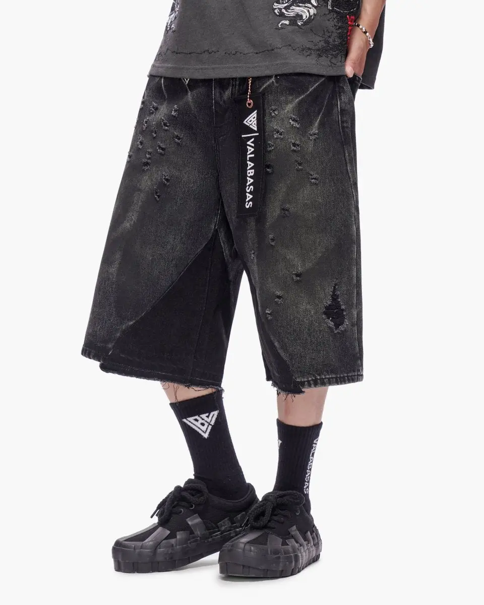 Wire Jorts Grey Wash