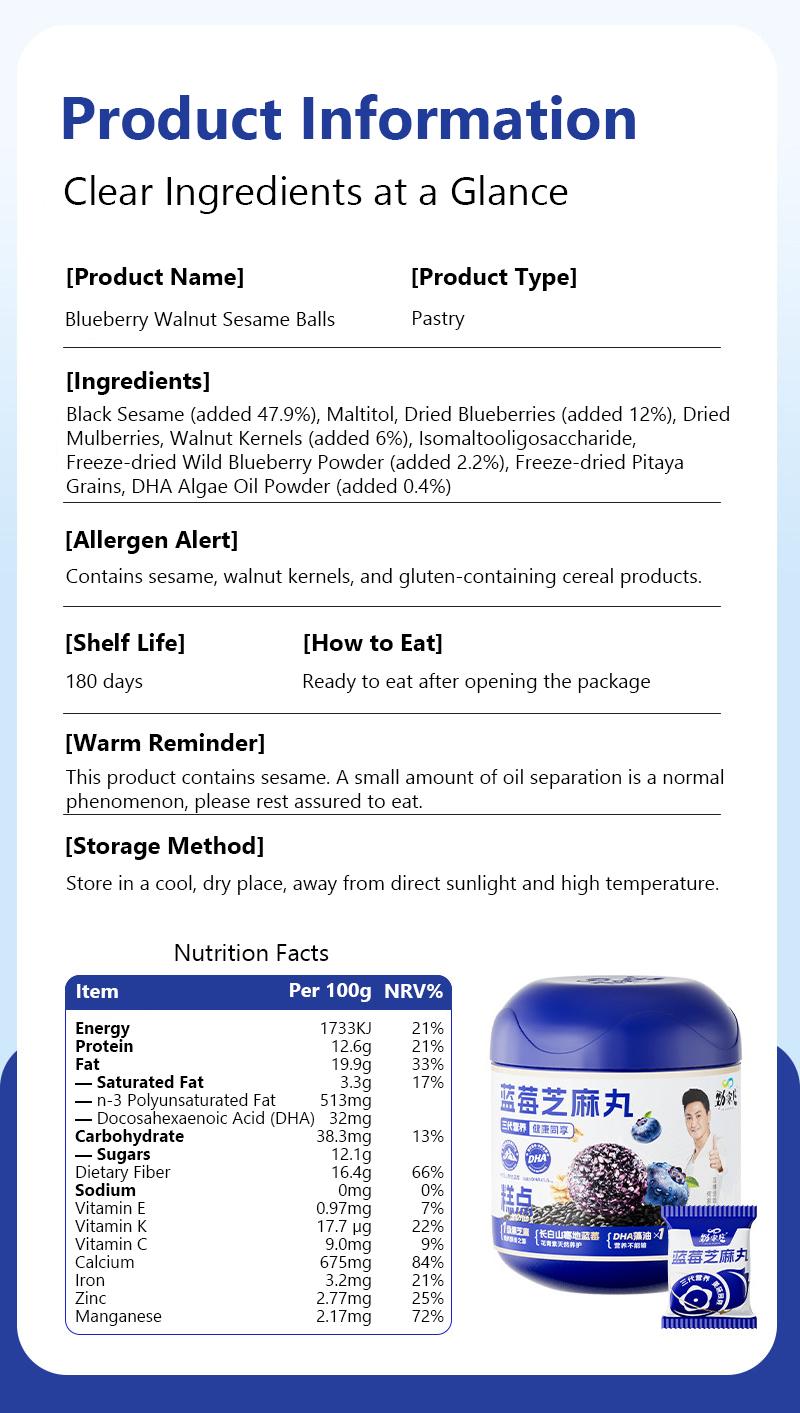 Blueberry Sesame Balls