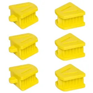 Dental Bite Blocks - Autoclave Dental Silicone Mouth Props (Bag of 6) by PlastCare USA
