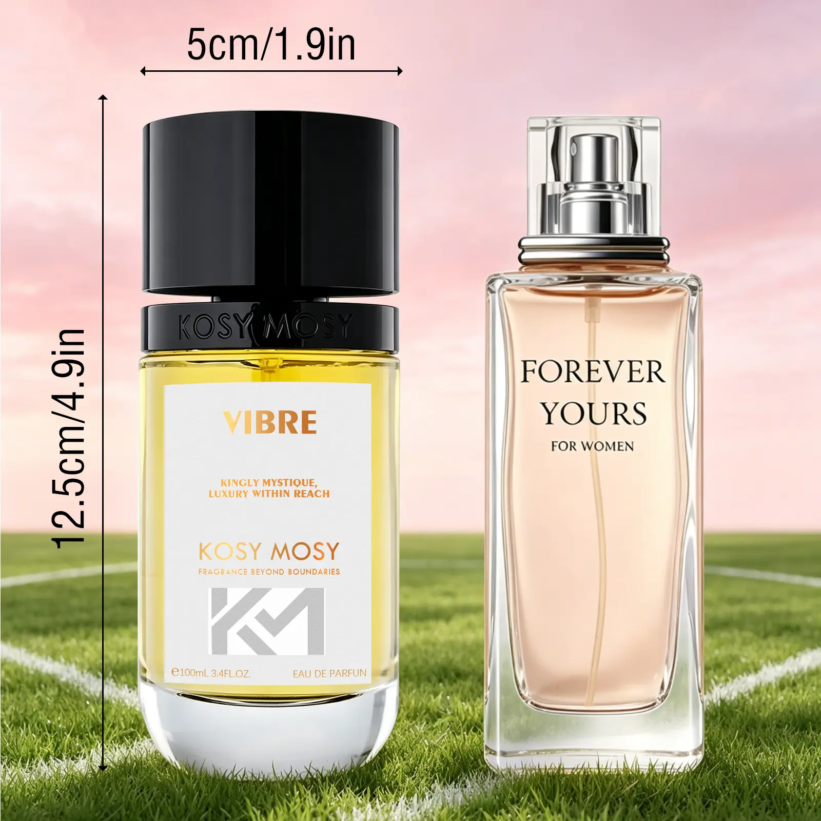 2-Pack Women's EDP, Fruity Floral + Fougere Oriental, Quince Sorbet Lychee Peach Peony Neroli / Lavender Mandarin Blackcurrant Orange Blossom Jasmine Vanilla Musk Cedar, Long-Lasting 6-8H, Perfect for Dates Daily Parties Business Gifting