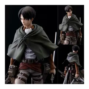 18cm Japanese Anime ARTFX J Attack on Titan Shingeki no Kyojin Levi PVC Action Figure Toy Collection Model Doll Children Gifts