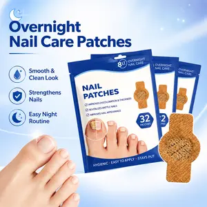 32Pcs Nail Care Patches - 8Hr Nighttime Foot Care Stickers for Nail Beauty & Daily Foot Maintenance (Men & Women)