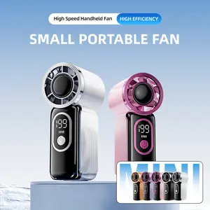 M06 Portable Mini Desk Fan, USB Rechargeable Personal Cooling Fan, 3 Speeds & Quiet Operation, Adjustable Angle, Handheld & Tabletop Use, Travel & Office Essential, Summer Cool Gadget