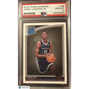 Jaren Jackson Jr. PSA 2018 Donruss Rated Rookie RC #188 10 Memphis Grizzlies