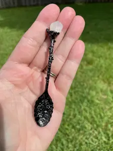 Moonstone Crystal Spoon - Witchy Antique Style