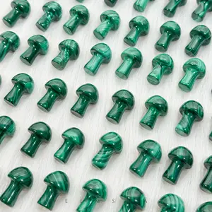 [Video Order] 1 Count Malachite Mushroom/Heart/Moon/Hexagram/Circle Piece