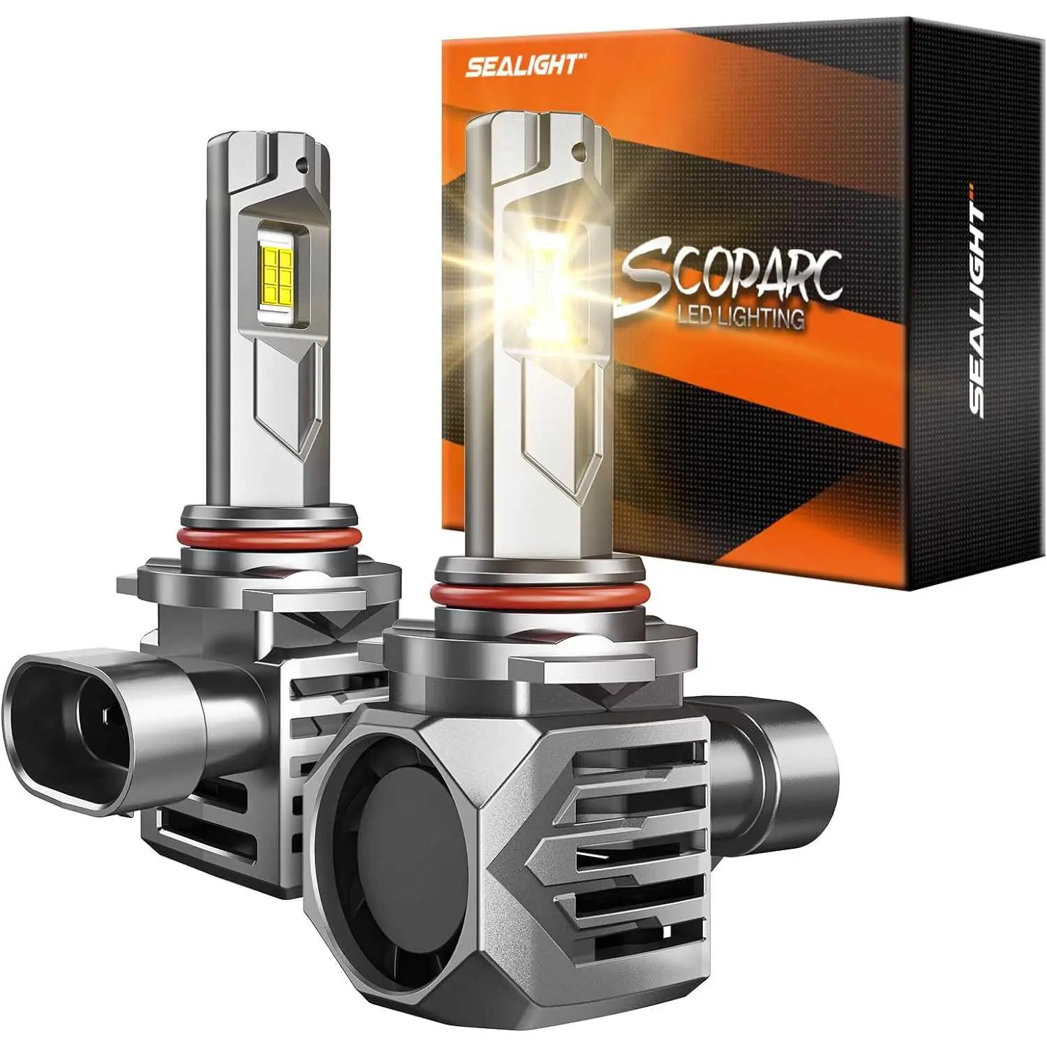 1998 Honda Accord 9005/HB3 130W 4500K Warm White IP68 LED Headlight Bulbs 2PCS SEALIGHT S7S